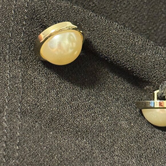 Love Scarlett Womens Top Sz 3X Black Tunic With Tie Neck & Button Cuffs - Picture 9 of 11